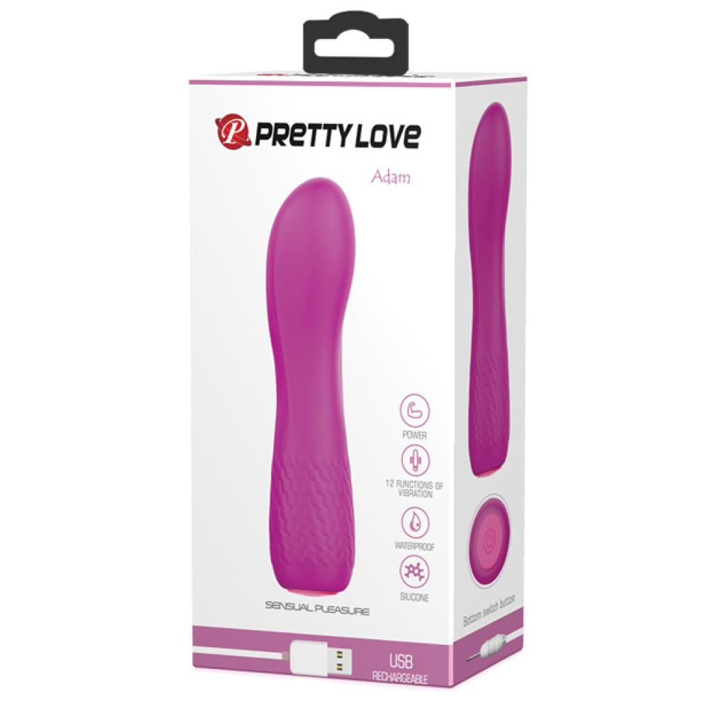 Pretty Love Adam Mini Vibe 12 Function - Fuchsia