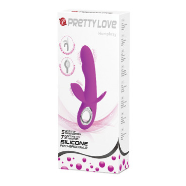 Pretty Love Humphrey Bendable Front & Back Rabbit - Fuchsia