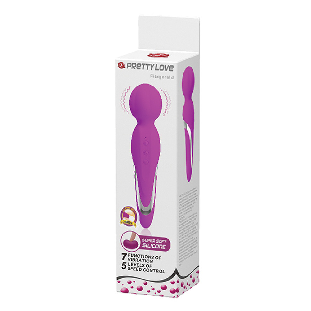 Pretty Love Fitzgerald Liquid Silicone Wand - Fuchsia