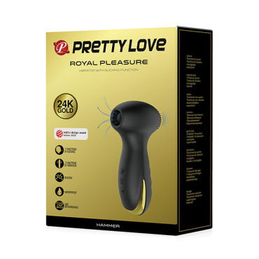 Pretty Love Hammer Sucking & Vibrating - Black & Gold