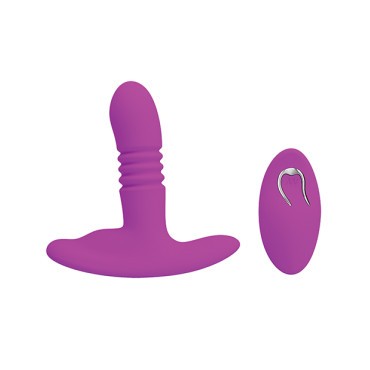 Pretty Love Heather Thrusting Butt Plug - Fuchsia