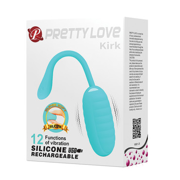 Pretty Love Kirk Liquid Silicone Remote Egg - Turquoise