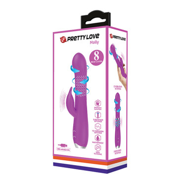 Pretty Love Molly Rotation Rabbit - Fuchsia