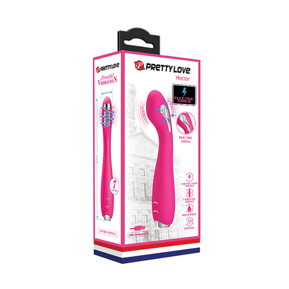 Pretty Love Hector Electro Shock Vibrator - Pink