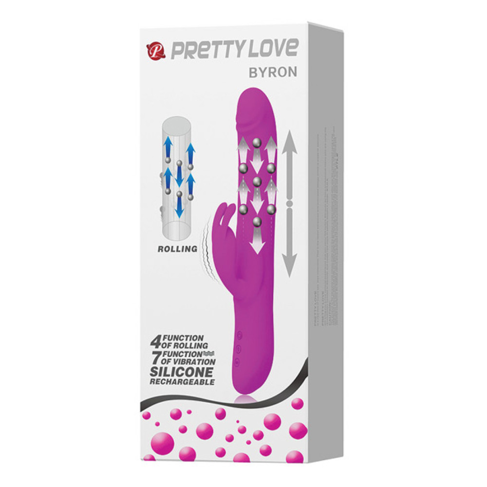 Pretty Love Byron Thrusting Rabbit - Fuchsia