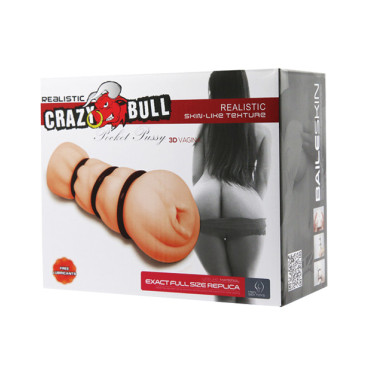 Crazy Bull Pocket Pussy Masturbator Sleeve - Ivory