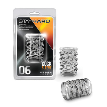 Blush Stay Hard Cock Sleeve 06 - Clear