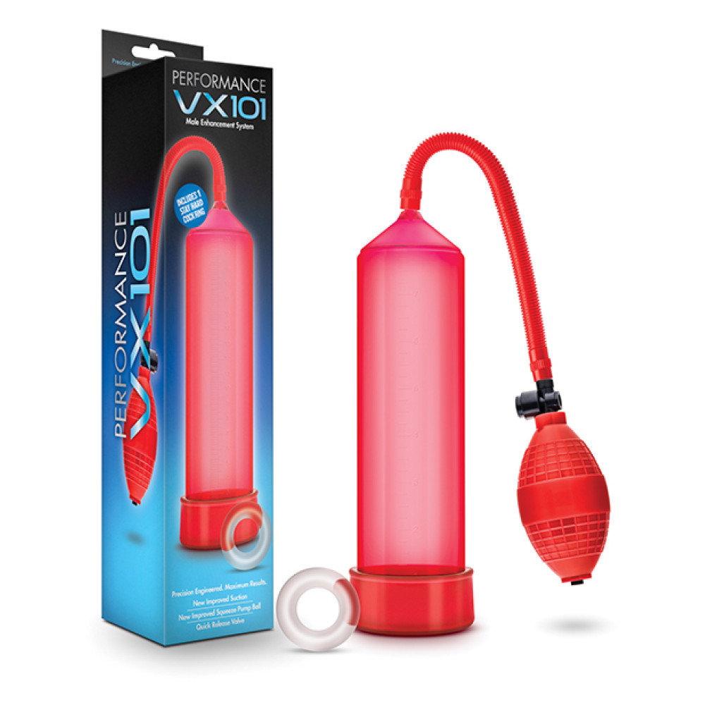 Blush Performance VX101 Male Enhancement Pump - Red