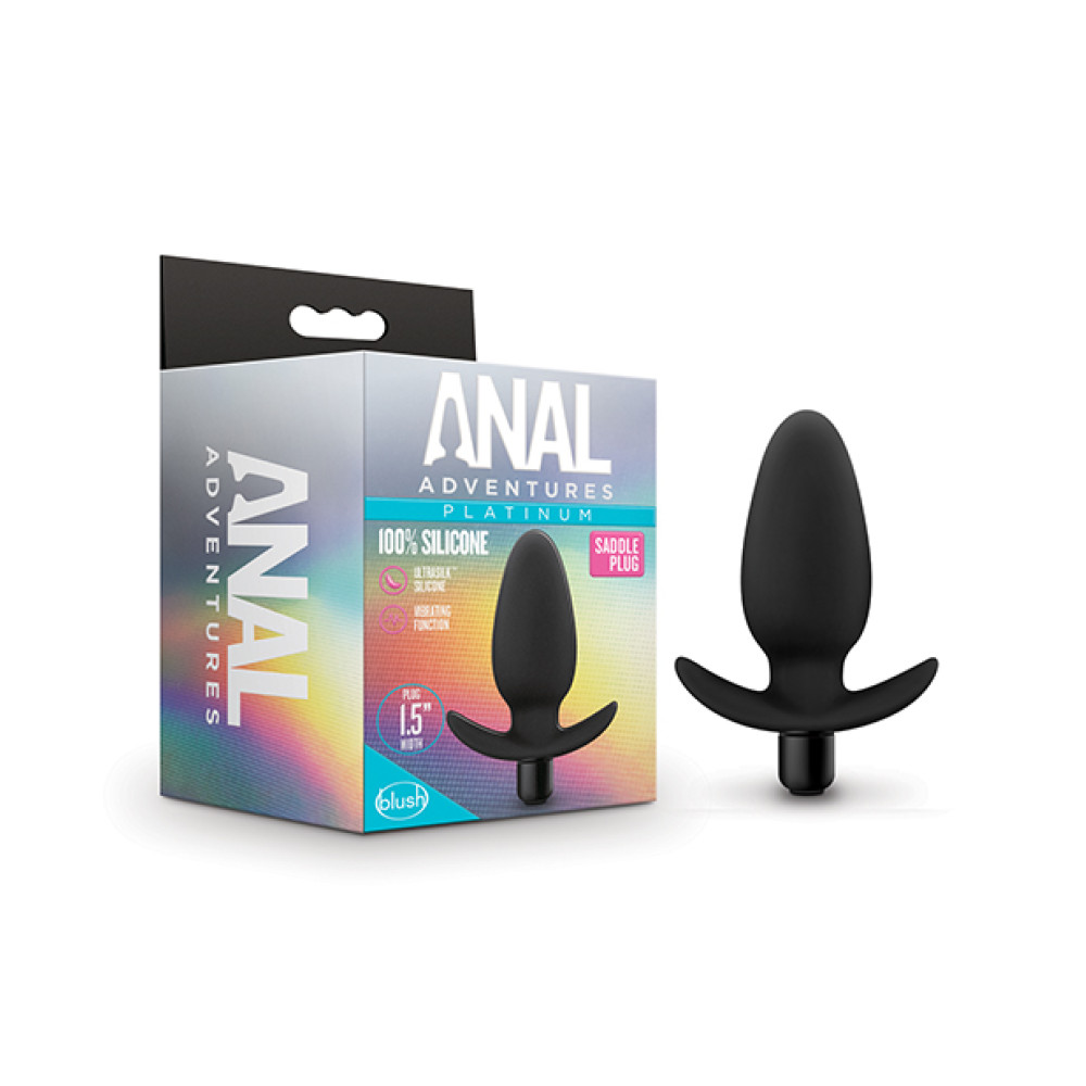 Blush Anal Adventures Platinum Silicone Saddle Plug&nbsp;- Black