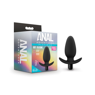 Blush Anal Adventures Platinum Silicone Saddle Plug&nbsp;- Black