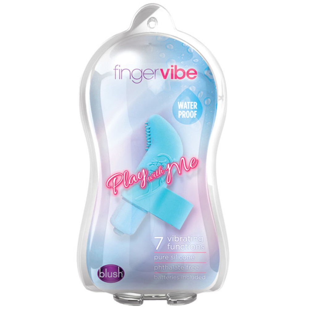 Blush Play With Me Finger Vibe - Blue