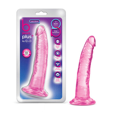 Blush B Yours Plus 7.5" Lust n' Thrust Dildo - Pink
