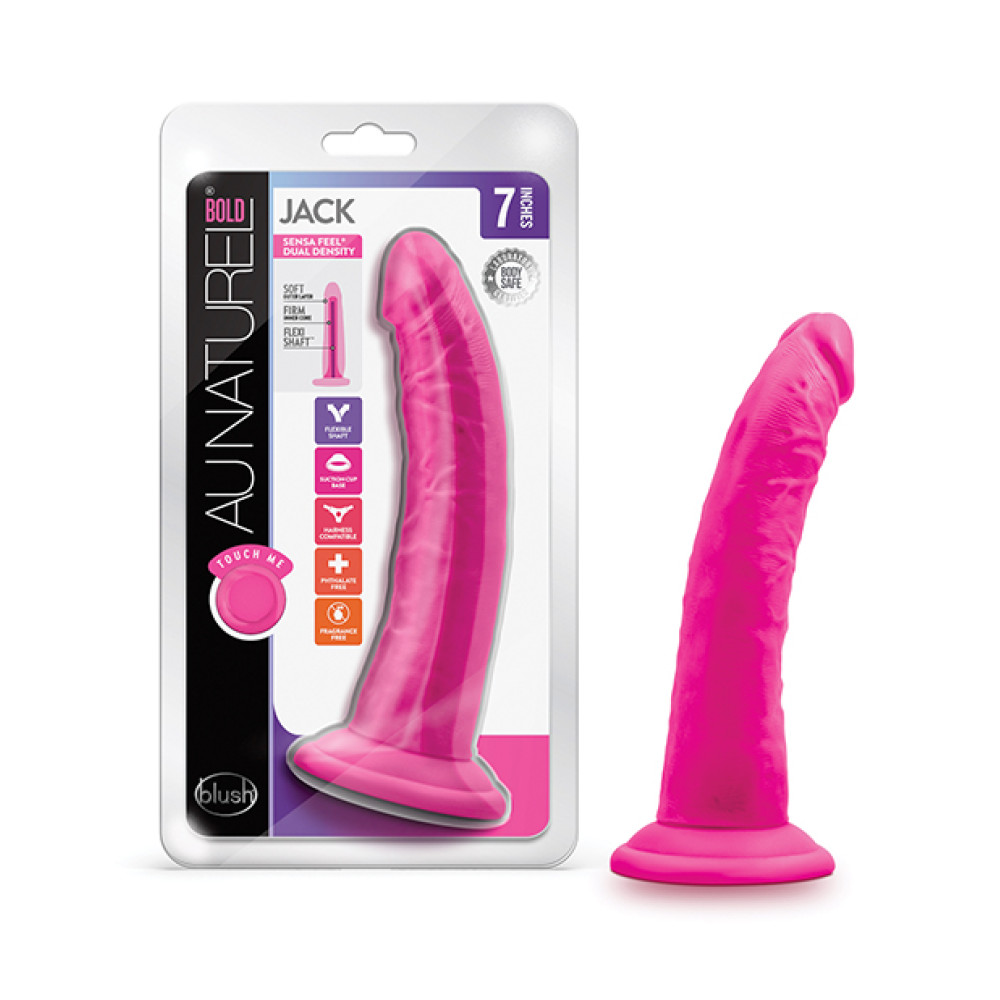 Blush Au Naturel Bold Jack 7.5" Dildo - Pink