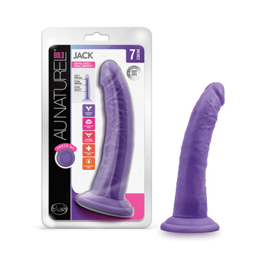 Blush Au Naturel Bold Jack 7.5" Dildo - Purple