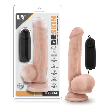 Blush Dr. Skin Dr. Jay 8.75" Cock w/Suction Cup - Vanilla