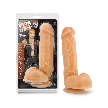 Blush Hung Rider Trigger 7" Dildo w/Suction Cup - Flesh