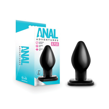 Blush Anal Adventures XL Plug - Black