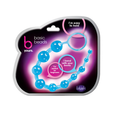 Blush B Yours Basic Anal Beads - Blue