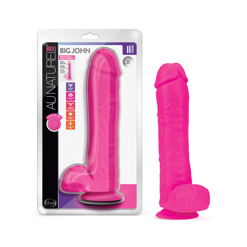 Blush Au Naturel Bold Big John 11.5" Dildo - Pink