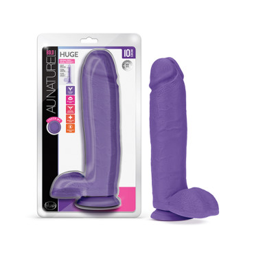 Blush Au Naturel Bold Huge 10.5" Dildo - Purple