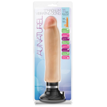 Blush Au Naturel 11" Magnum Vibrating Dong - Beige