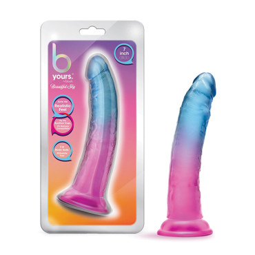 Blush B Yours 7" Beautiful Sky Dildo - Sunset