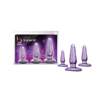 Blush B Yours Anal Trainer Kit - Purple Swirl
