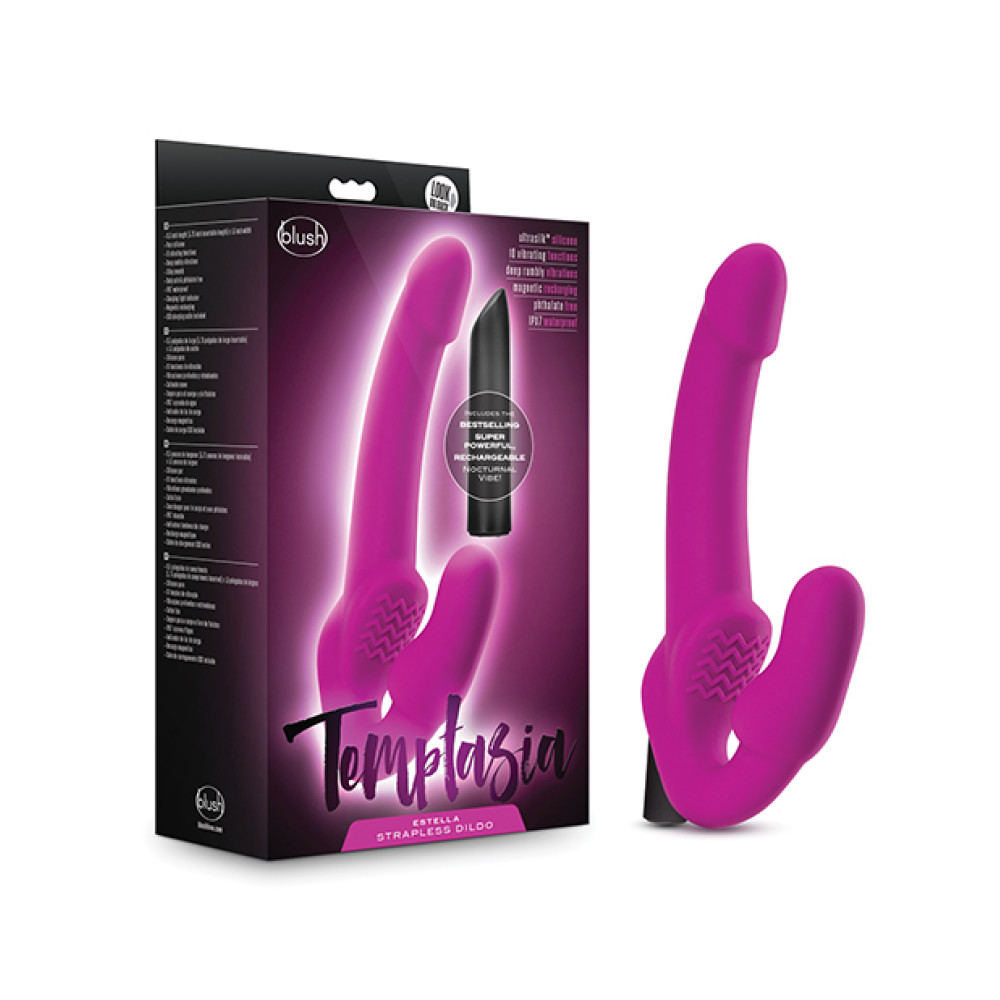 Blush Temptasia Estella Strapless Silicone Dildo - Pink