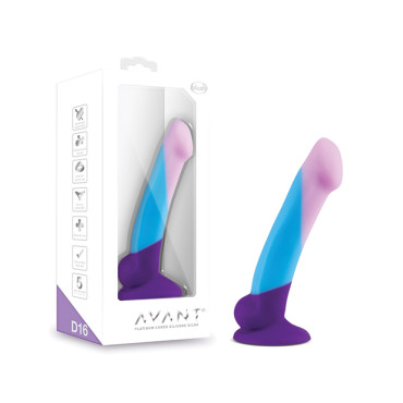 Blush Avant D16 Silicone Dildo - Purple Haze