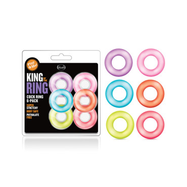 Blush Play With Me King of the Ring - Asst. Colors Set of 6