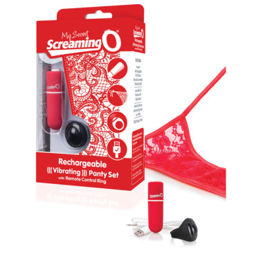 Screaming O My Secret Charged Remote Control Panty - Red