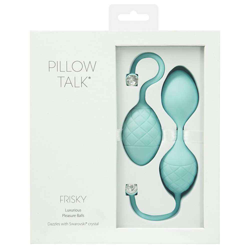 Pillow Talk Frisky Pleasure Balls - Teal