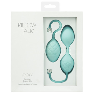 Pillow Talk Frisky Pleasure Balls - Teal
