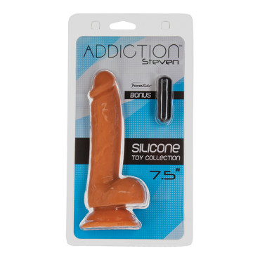 Addiction Steven 7.5" Dildo - Caramel
