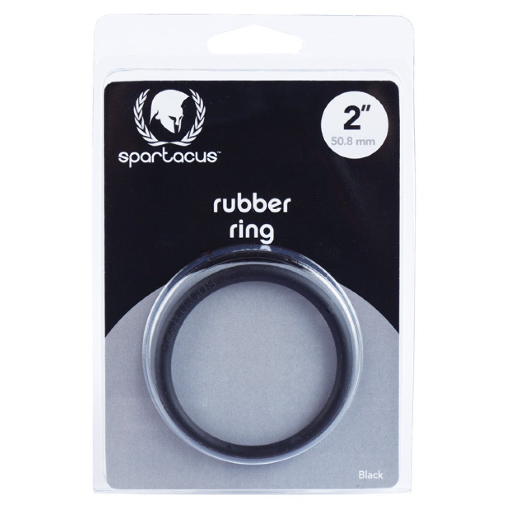 Spartacus 2" Rubber Cock Ring - Black