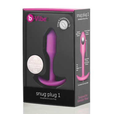 b-Vibe Weighted Snug Plug 1 - 55 g Fuchsia