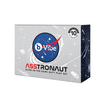 b-Vibe Asstronaut Butt Play Set - Glow in the Dark