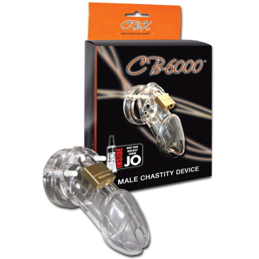 CB-6000 3 1/4" Cock Cage & Lock Set - Clear