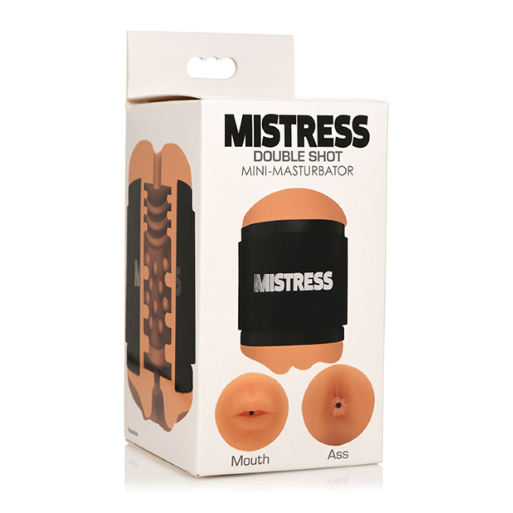 Curve Toys Mistress Double Shot Mini Masturbator Ass & Mouth - Medium