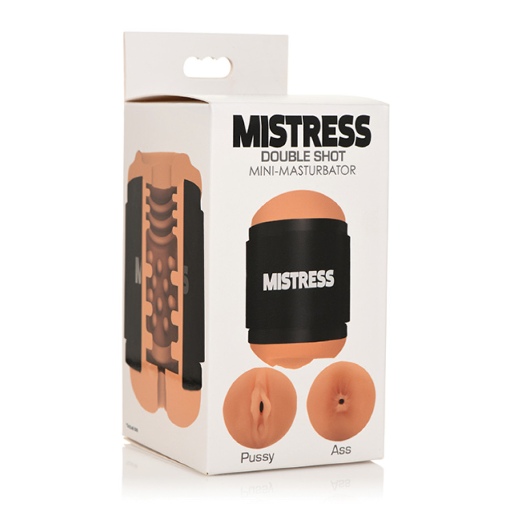 Curve Toys Mistress Double Shot Mini Masturbator Pussy & Ass - Medium