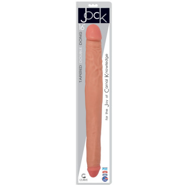 Curve Toys Jock 16" Double Dong  - Vanilla