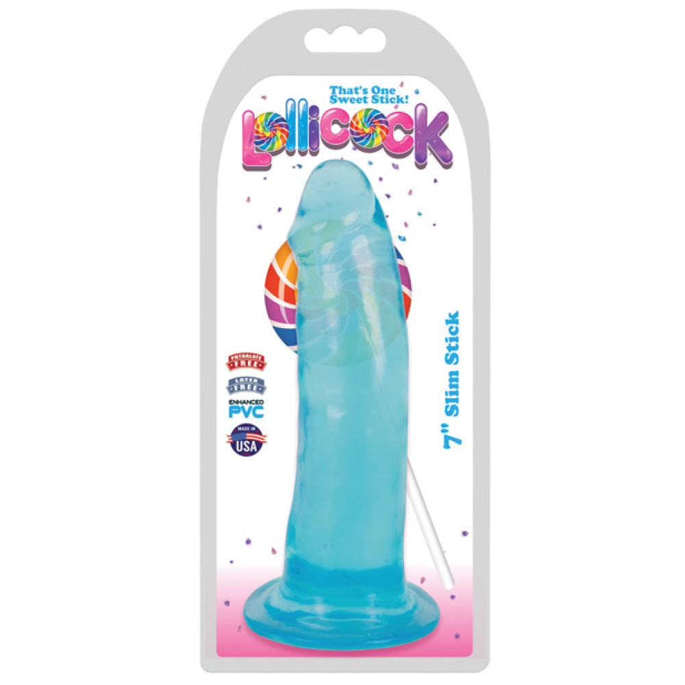 Curve Toys Lollicock 7" Slim Stick - Berry Ice