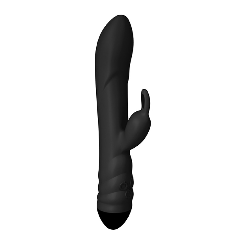 Adrien Lastic Twister Clitoral Sucker & Vibrating Rabbit - Black