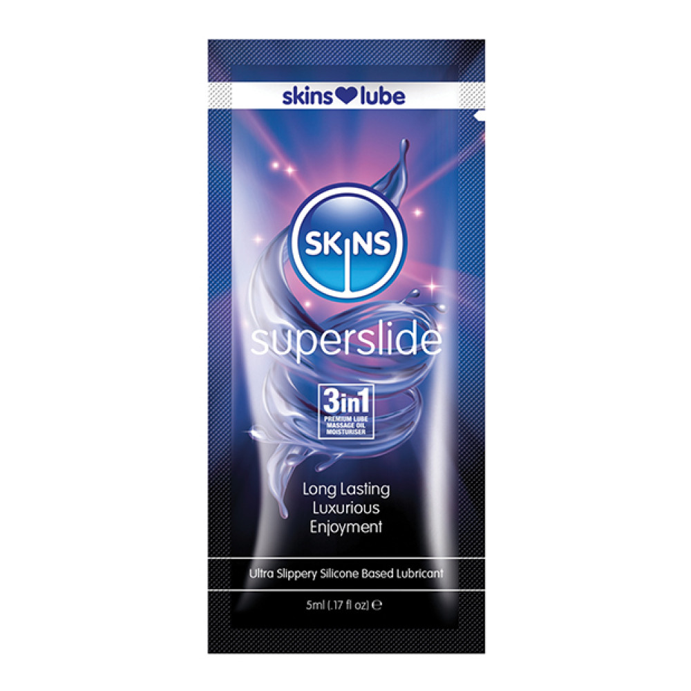 Skins Super Slide Silicone Based Lubricant - 5 ml Foil