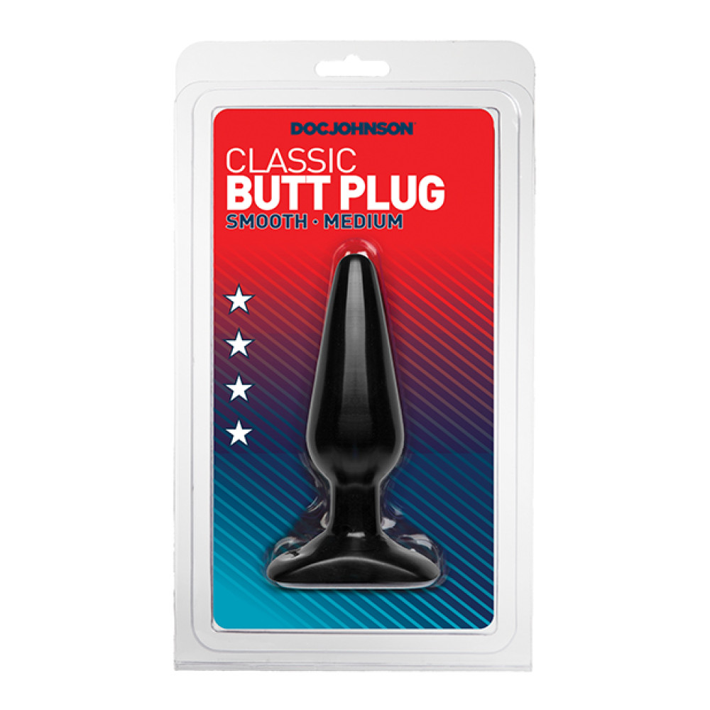 Classic Butt Plug - Medium Black