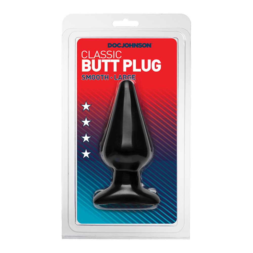 Classic Butt Plug - Large Black