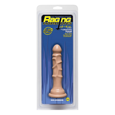 Raging Hard Ons Slimline 4.5" Dong w/Suction Cup - Flesh