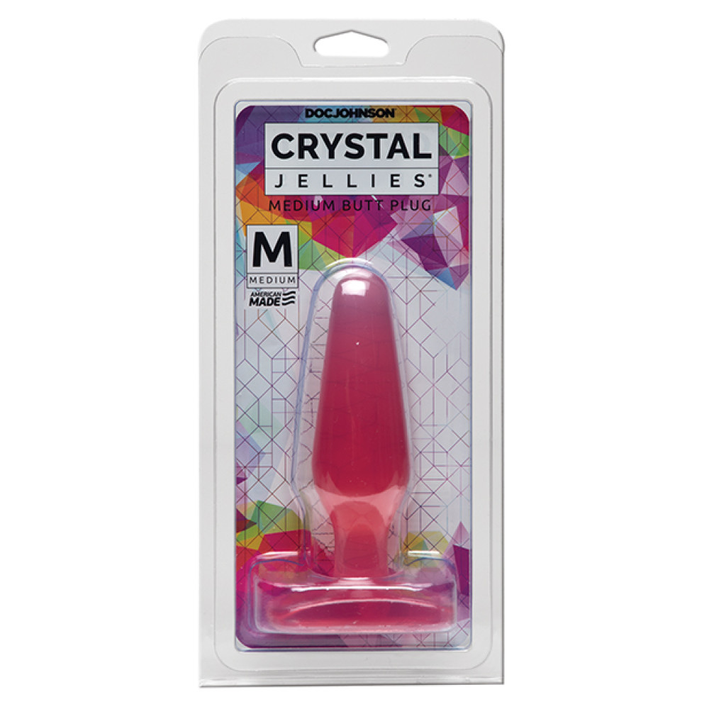 Crystal Jellies Butt Plug - Medium Pink