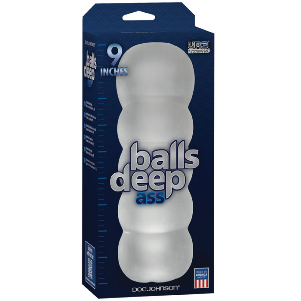 Balls Deep The Bad Ass 9" Stroker - Frost