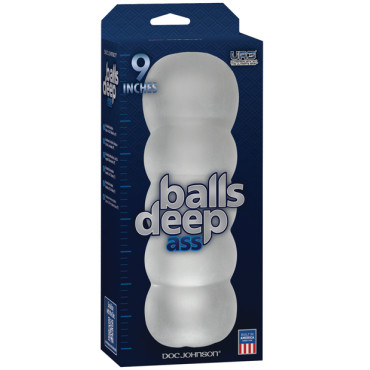 Balls Deep The Bad Ass 9" Stroker - Frost